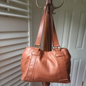 NWOT American Leather Co. Shoulder Bag. Brown Leather, Roomy, Great Size!